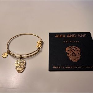 Alex and Ani Calavera Gold Bracelet